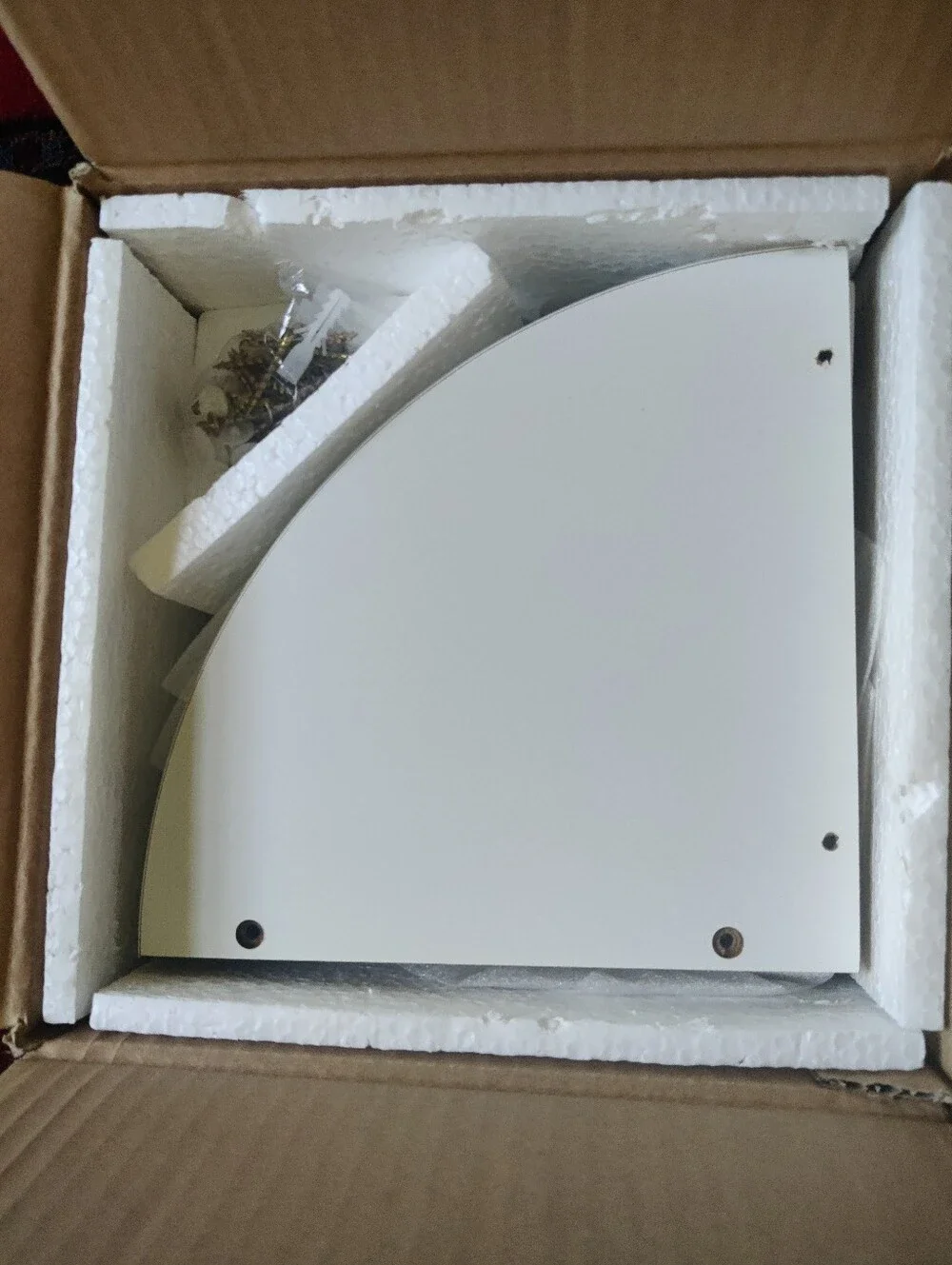 Brand New Greenco 5-Tier Corner Wall Shelf – White